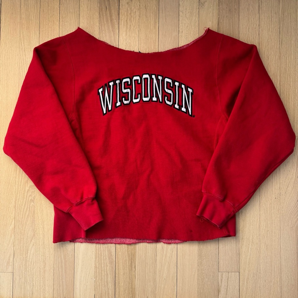 Red Wisconsin Sweatshirt